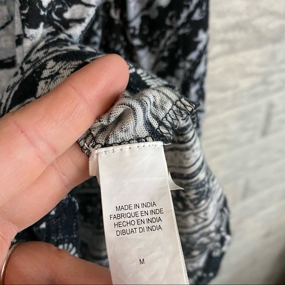 Lucky Brand Womes Tassel Tie Top Medium Peasant - Picture 9 of 12